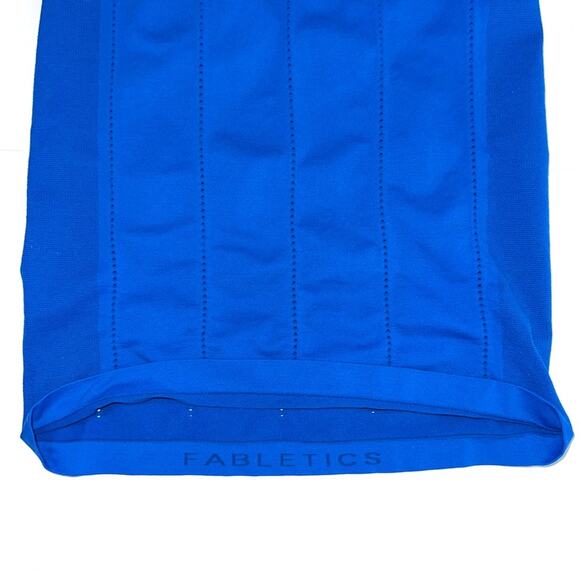 Fabletics Delta Cobalt Blue Scoop Neck Seamless Tank Top Size Small - Picture 6 of 11